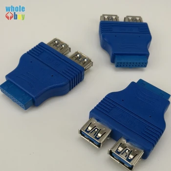 500pcs/lot 2 Port USB 3.0 A Female To 20 Pin Header Motherboard Cable 20pin To Usb3.0 Adapter Converter
500pcs/lot 2 Port USB 3.0 A Female To 20 Pin Header Motherboard Cable 20pin To Usb3.0 Adapter Converter