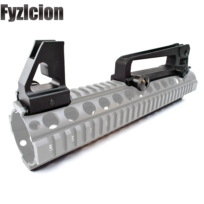 M4 M16 AR15 Detachable Carry Handle With Rear Sight+ Front Iron Sights riflescopes For Hunting Tactical
M4 M16 AR15 Detachable Carry Handle With Rear Sight+ Front Iron Sights riflescopes For Hunting Tactical
