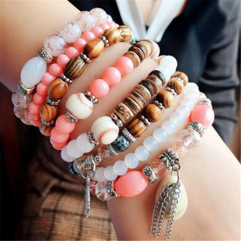 Vintage Shell Tassel Leaf Charm Bracelets Set For Women Stone Beads Infinite Strand Bracelets & Bangles Boho Fashion Jewelry
Vintage Shell Tassel Leaf Charm Bracelets Set For Women Stone Beads Infinite Strand Bracelets & Bangles Boho Fashion Jewelry