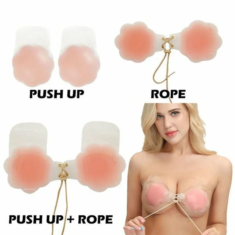 1Pair Stick On Push Up Bra Summer Strapless Silicone Bras For Women Self-Adhesive Reusable Invisible Sticky Bra Underwear New
1Pair Stick On Push Up Bra Summer Strapless Silicone Bras For Women Self-Adhesive Reusable Invisible Sticky Bra Underwear New