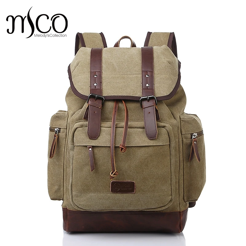 vintage canvas backpack school Shoulder Computer Backpacking Men Functional Versatile Bags large capacity travel backpack
vintage canvas backpack school Shoulder Computer Backpacking Men Functional Versatile Bags large capacity travel backpack