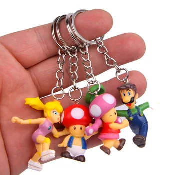 8pcs/lot Classic Super Mario Bros Keychain Figure Mario Luigi Yoshi Peach Goomba King Kong PVC Action Toys
8pcs/lot Classic Super Mario Bros Keychain Figure Mario Luigi Yoshi Peach Goomba King Kong PVC Action Toys