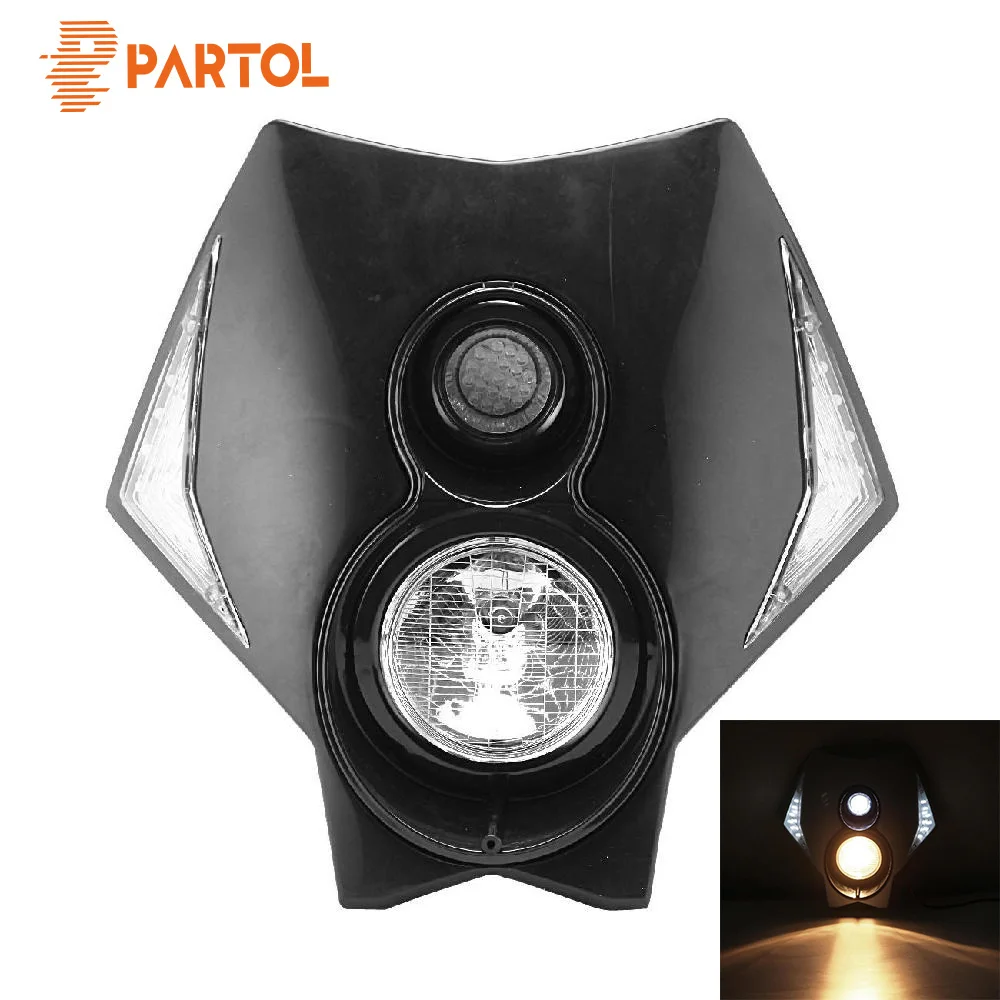 Partol 12V 55W Universal Street Fighter Headlight Headlamp Fairing kit For KAWASAKI YAMAHA SUZUKI HONDA KTM Dirt Bike Motorcycle
Partol 12V 55W Universal Street Fighter Headlight Headlamp Fairing kit For KAWASAKI YAMAHA SUZUKI HONDA KTM Dirt Bike Motorcycle