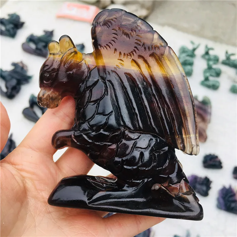 Natural crystal gemstone fluorite fly dragon pendant reiki healing hand carved crystal jewelry energy healing
Natural crystal gemstone fluorite fly dragon pendant reiki healing hand carved crystal jewelry energy healing