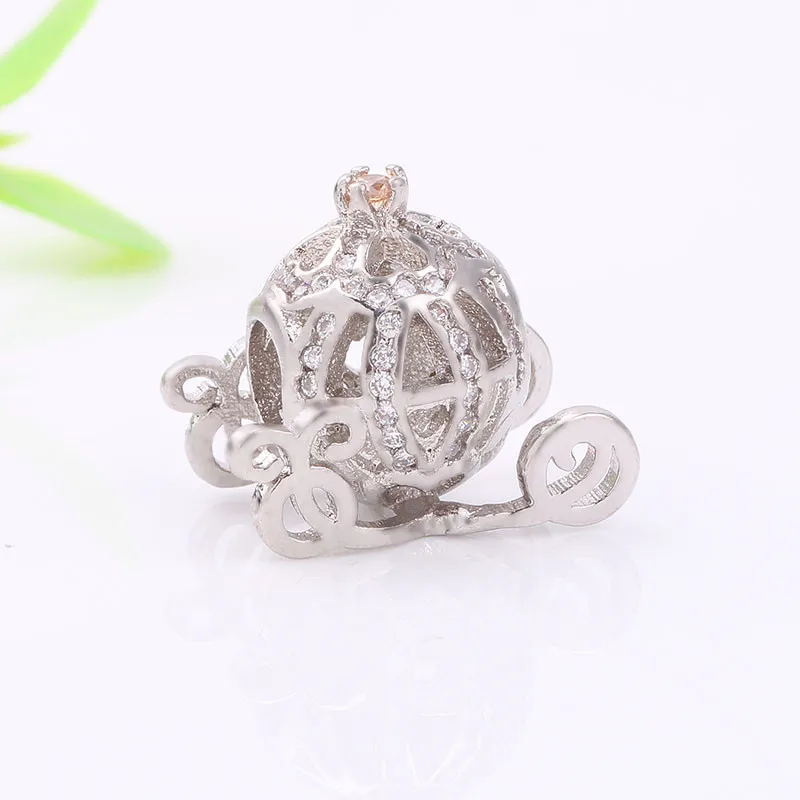 Ranqin 925 Silver Color European Cinderella Pumpkin Carriage Charm Crown Fits Original Pandora Charm Bracelet Women Gift
Ranqin 925 Silver Color European Cinderella Pumpkin Carriage Charm Crown Fits Original Pandora Charm Bracelet Women Gift