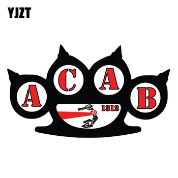 YJZT 15CM*8.4CM Funny ACAB 1312 Sticker Decal Car Accessories PVC Car Styling 6-2256
YJZT 15CM*8.4CM Funny ACAB 1312 Sticker Decal Car Accessories PVC Car Styling 6-2256