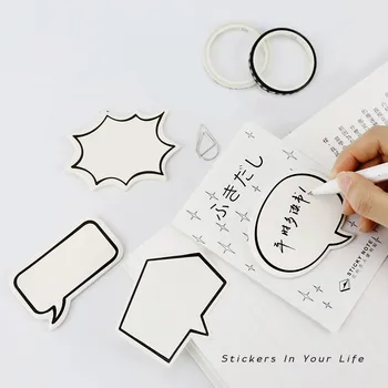 30 Sheets Creative Dialog Box Cute Memo Pad Self-Adhesive Sticky Notes Office School Supplies Memo Pad Papelaria
30 Sheets Creative Dialog Box Cute Memo Pad Self-Adhesive Sticky Notes Office School Supplies Memo Pad Papelaria
