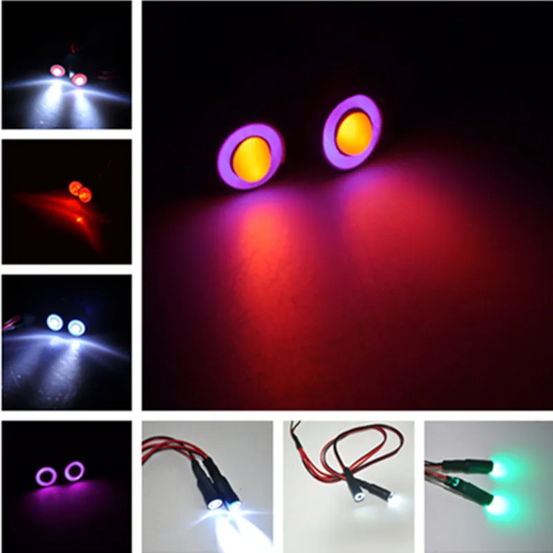 2 LED Lights 4.2v-6v Angel & Demon Eyes LED Headlight headlamps 10mm Diameter LED RC Car Light
2 LED Lights 4.2v-6v Angel & Demon Eyes LED Headlight headlamps 10mm Diameter LED RC Car Light