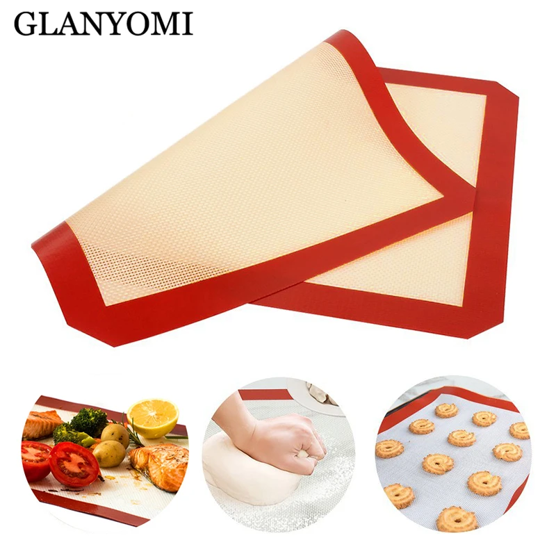 Silicone Baking Mat Non Stick Professional Grade Silicon Liner Mats Pastry Mat Baking Pad Sheet Pastry Tools Fondant Bakeware
Silicone Baking Mat Non Stick Professional Grade Silicon Liner Mats Pastry Mat Baking Pad Sheet Pastry Tools Fondant Bakeware