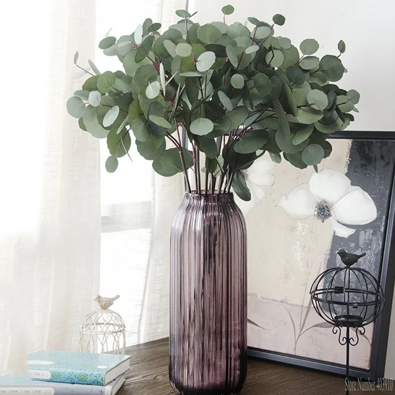 Artificial Eucalyptus Leaf Green Plant Table Hotel Room Garden Decoration Fake flowers 63cm
Artificial Eucalyptus Leaf Green Plant Table Hotel Room Garden Decoration Fake flowers 63cm
