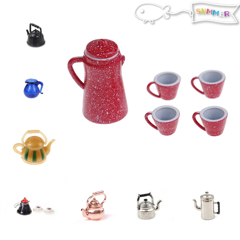 1/12 Dollhouse Classic Toys Miniature Copper Tea Kettle/Tea Pot /cups Pretend Play Furniture Toy for Miniature Kitchen Accessory
1/12 Dollhouse Classic Toys Miniature Copper Tea Kettle/Tea Pot /cups Pretend Play Furniture Toy for Miniature Kitchen Accessory