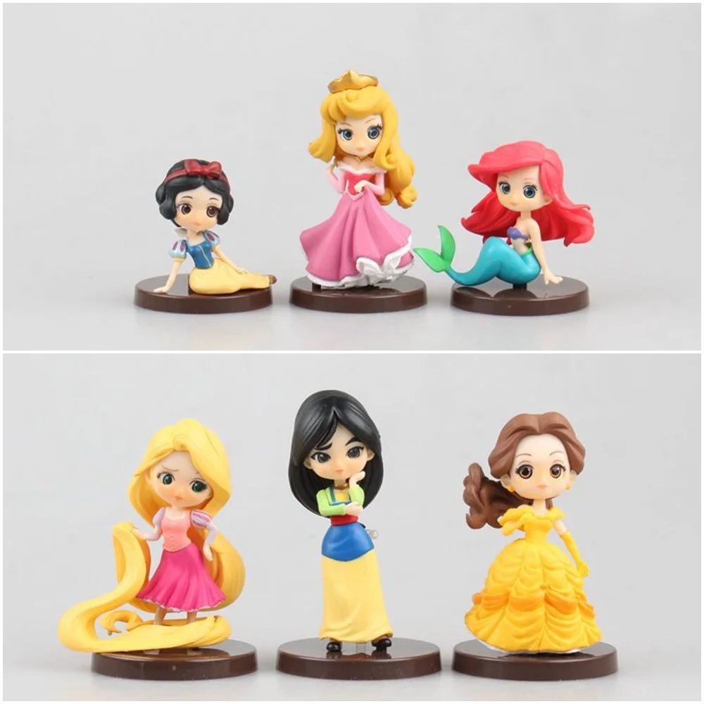 3pcs/set Qposket Princess Ariel Snow White Rapunzel Aurora Mulan Belle Characters Cartoon PVC Figure Model Toys
3pcs/set Qposket Princess Ariel Snow White Rapunzel Aurora Mulan Belle Characters Cartoon PVC Figure Model Toys