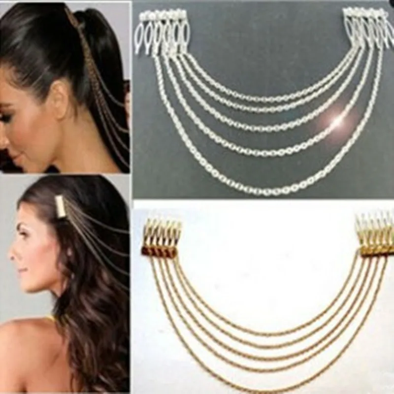 Punk fashion jewelry hair accessories hair long chain tassel comb factory outlets Wedding Hair Accessories Bridal 2017
Punk fashion jewelry hair accessories hair long chain tassel comb factory outlets Wedding Hair Accessories Bridal 2017