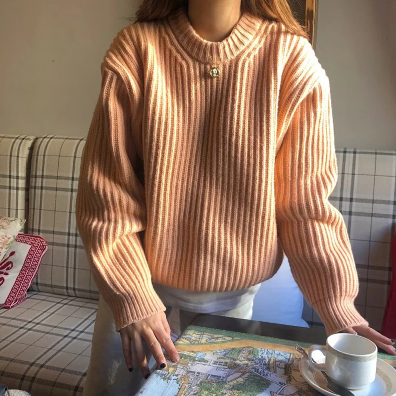 3 color2019 autumn winter korean chic style loose solid color thick warm knitted sweaters womens sweaters and pullovers (C9195)
3 color2019 autumn winter korean chic style loose solid color thick warm knitted sweaters womens sweaters and pullovers (C9195)