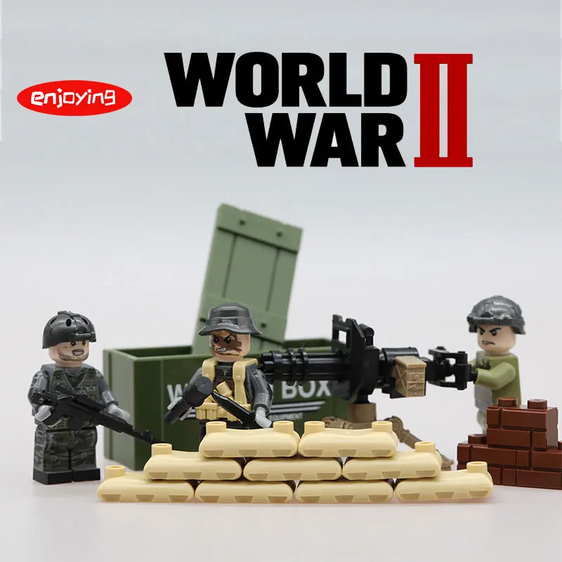 Weapon Box Army Gun DIY Figures City Police Military Gun World War2 Compatible Legoing Technic Building Blocks Toys for Children
Weapon Box Army Gun DIY Figures City Police Military Gun World War2 Compatible Legoing Technic Building Blocks Toys for Children