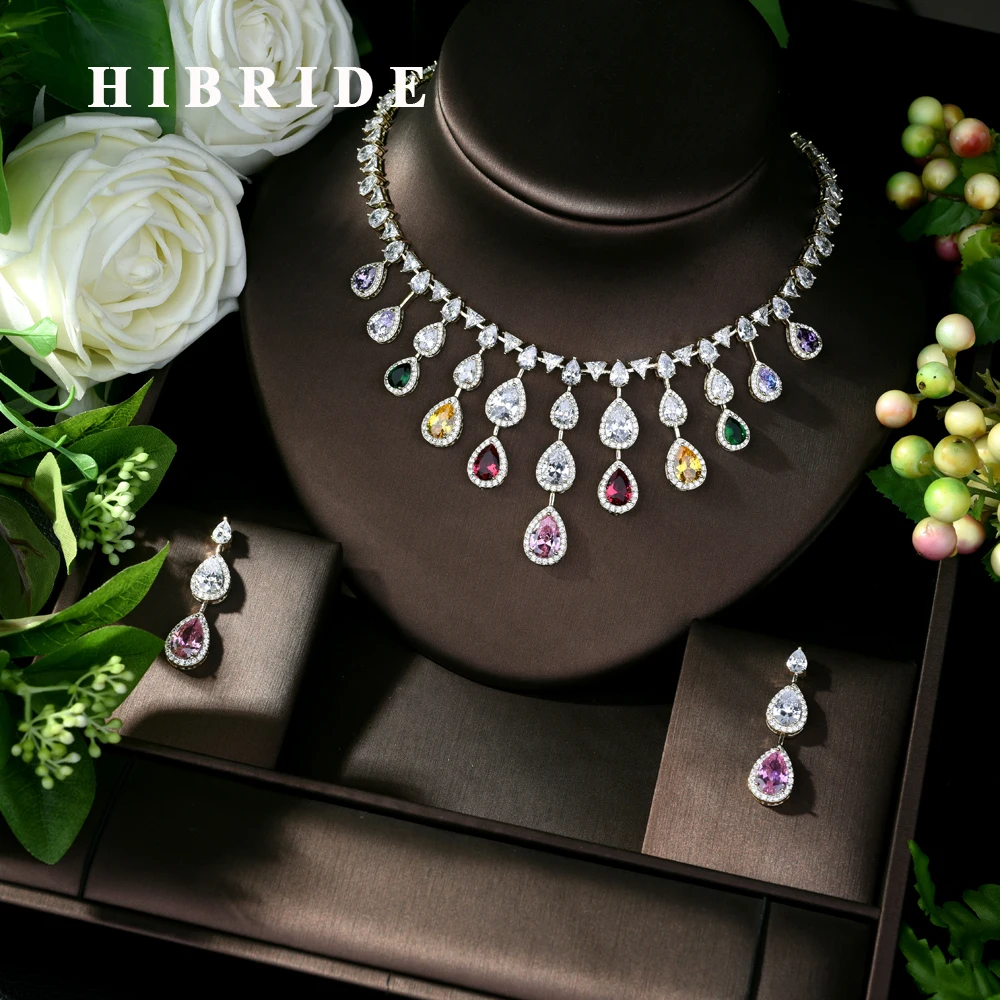 HIBRIDE Luxury AAA Cubic Zirconia Bridal Jewelry Sets for Women 2019 Birthday Gift New 2pcs Jewelry Set Accessories Bijoux N-475
HIBRIDE Luxury AAA Cubic Zirconia Bridal Jewelry Sets for Women 2019 Birthday Gift New 2pcs Jewelry Set Accessories Bijoux N-475