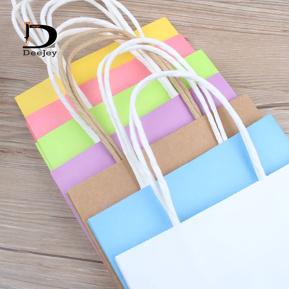 10PCS/LOT 7 color 150gsm Paper Gift Bags with handle for Food Garment Packaging Christmas Gift Bag
10PCS/LOT 7 color 150gsm Paper Gift Bags with handle for Food Garment Packaging Christmas Gift Bag
