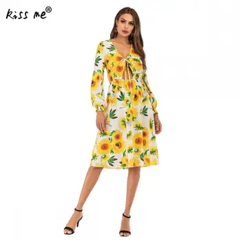 Summer Beach Dress For Women Yellow Floral Printed Acetate Fiber Slim Dress Elegant Hollow Style Deep V Backless Beach Robe
Summer Beach Dress For Women Yellow Floral Printed Acetate Fiber Slim Dress Elegant Hollow Style Deep V Backless Beach Robe