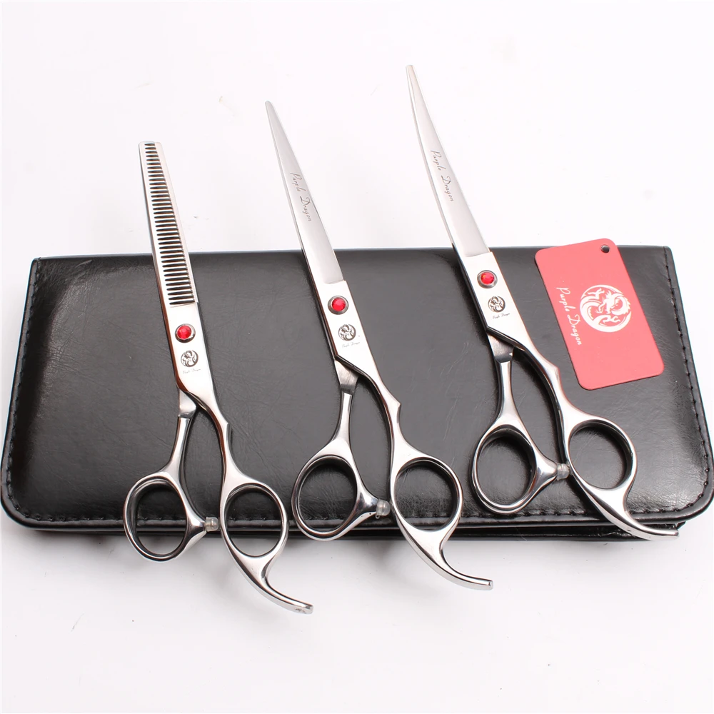 20Sets Z3003 Suit 7.0" 19.5cm Wholesale Purple Dragon 440C Mascotas Flur Shears Grooming-for-dog Professional Pets Hair Scissors
20Sets Z3003 Suit 7.0" 19.5cm Wholesale Purple Dragon 440C Mascotas Flur Shears Grooming-for-dog Professional Pets Hair Scissors