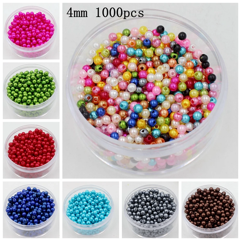 Free Shipping 4mm 1000pcs 20colors, ABS Imitation Pearl Round Plastic Beads, Making Jewelry Diy beads, Jewelry Handmade Necklace
Free Shipping 4mm 1000pcs 20colors, ABS Imitation Pearl Round Plastic Beads, Making Jewelry Diy beads, Jewelry Handmade Necklace