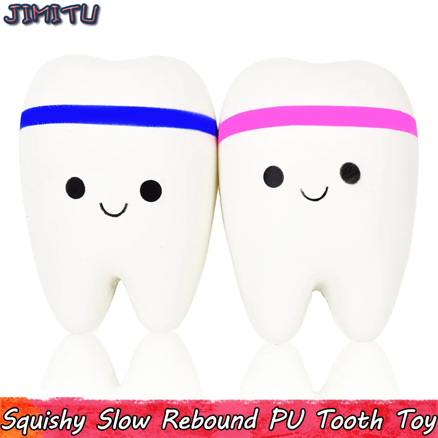 

Cute Teeth Squishy Slow Rebound PU Decompression Toys for Children Squishi Antistress Funny Toy Squishies Gifts for Children
