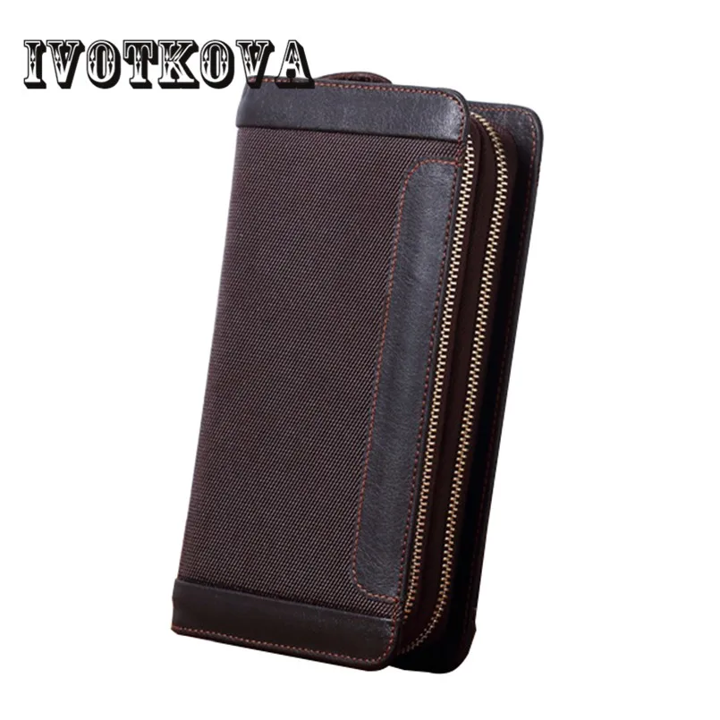 IVOTKOVA New 2018 Genuine Leather Men Wallets Long Design Clutch Cowhide Wallet High Quality Fashion Male Purse Phone Bags
IVOTKOVA New 2018 Genuine Leather Men Wallets Long Design Clutch Cowhide Wallet High Quality Fashion Male Purse Phone Bags