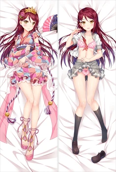 

MMF anime Love Live! Sunshine!! Chika Takami & Riko Sakurauchi pillow cover Rabu Raibu! Sanshain!! Dakimakura body Pillowcase