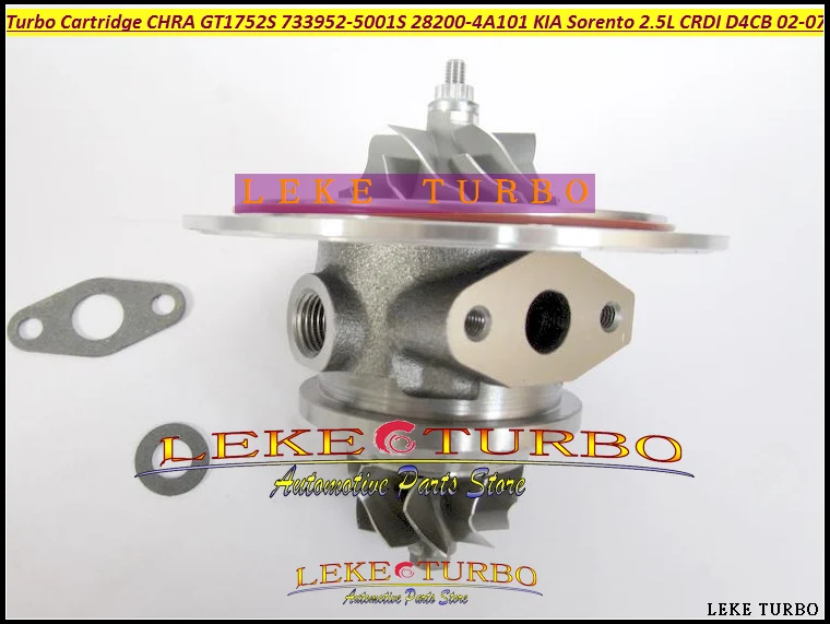 Free Ship Turbo Cartridge CHRA GT1752S 733952-5001S 733952-0001 733952 28200-4A101 Turbocharger For KIA Sorento D4CB 2.5L CRDI
Free Ship Turbo Cartridge CHRA GT1752S 733952-5001S 733952-0001 733952 28200-4A101 Turbocharger For KIA Sorento D4CB 2.5L CRDI