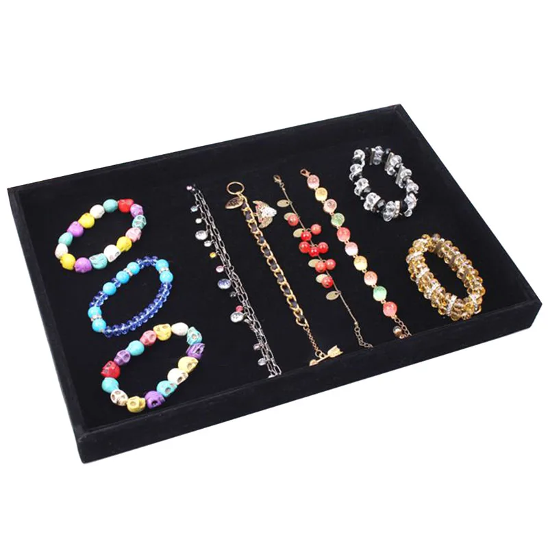 JAVRICK Velvet Jewelry Earring Necklace Bracelet Display Case Box Tray Holder Storage Case Black Gift 35cmx24cmx3cm (L*W*H)
JAVRICK Velvet Jewelry Earring Necklace Bracelet Display Case Box Tray Holder Storage Case Black Gift 35cmx24cmx3cm (L*W*H)