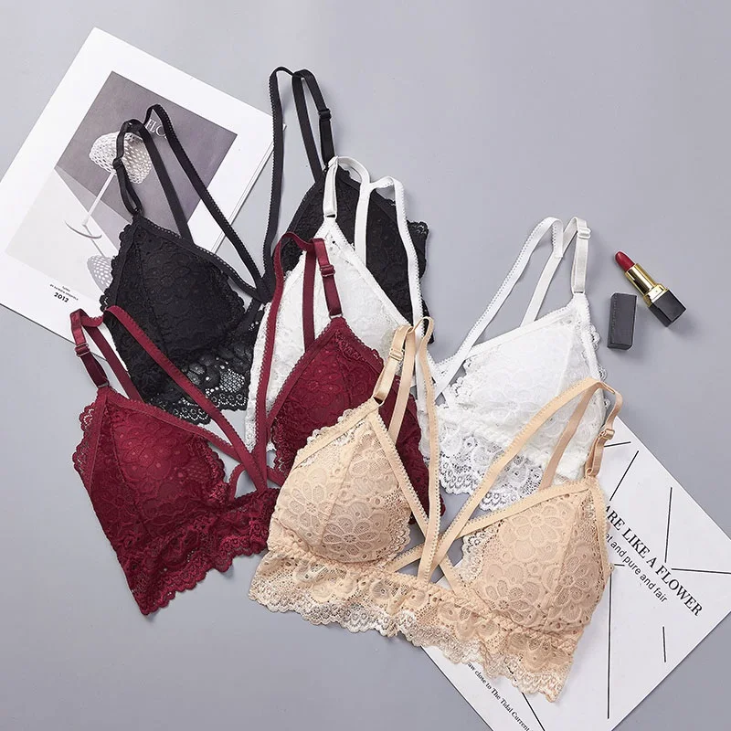 Women's Lace Bra Sexy Bralette Lingerie Fashion Seamless Padded Floral Brassiere Sexy Underwear
Women's Lace Bra Sexy Bralette Lingerie Fashion Seamless Padded Floral Brassiere Sexy Underwear