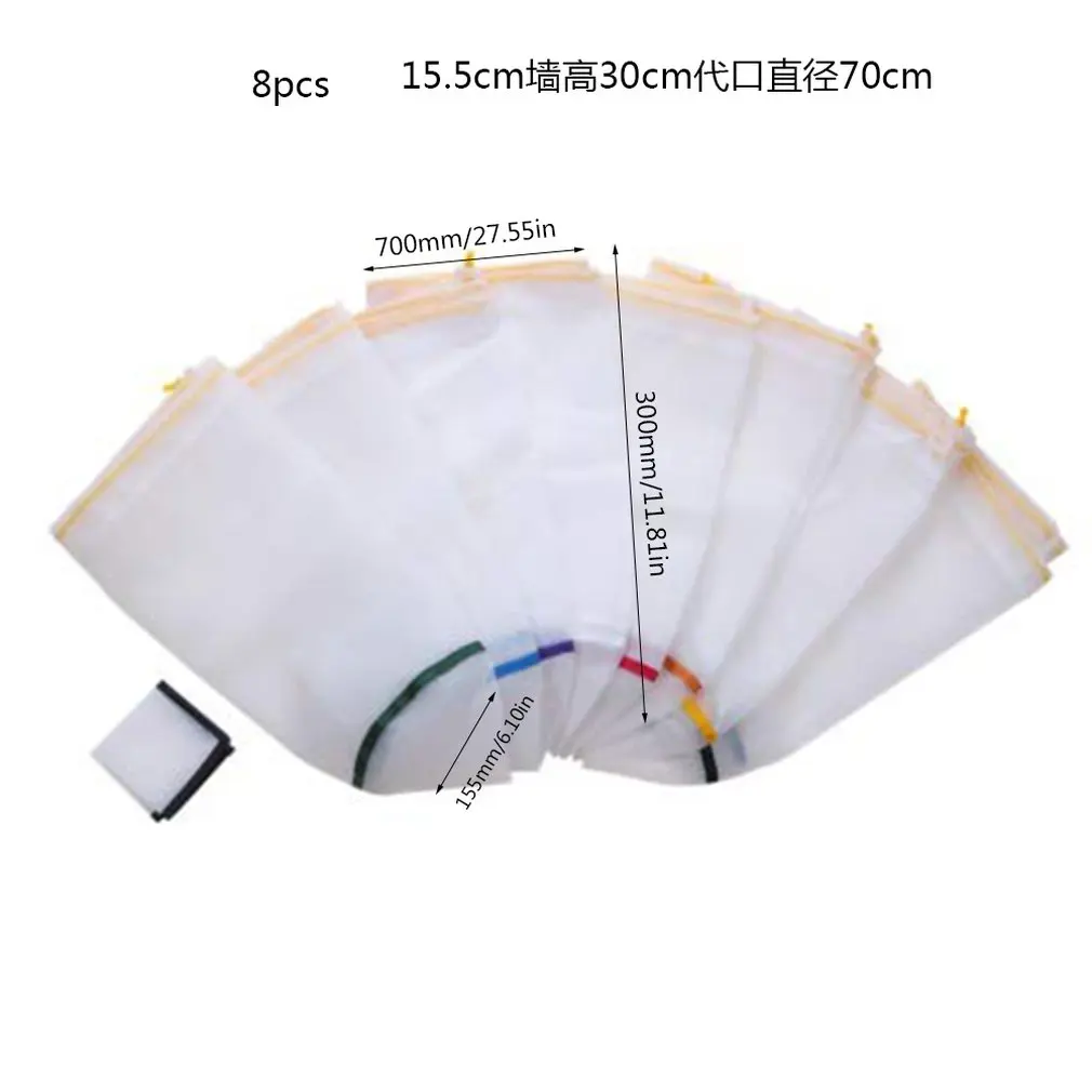 8 Pack 1 Gallon Full Net Filter Bag Gallon Bag Hash Resin Rose Oil Extractor Filter Kit
8 Pack 1 Gallon Full Net Filter Bag Gallon Bag Hash Resin Rose Oil Extractor Filter Kit