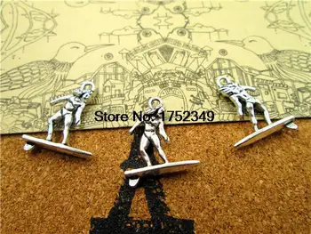 125pcs--Surfer Charms, Antique Tibetan Silver Tone Surfing charm pendants,Surf Board,Necklace charms 19x21mm
125pcs--Surfer Charms, Antique Tibetan Silver Tone Surfing charm pendants,Surf Board,Necklace charms 19x21mm