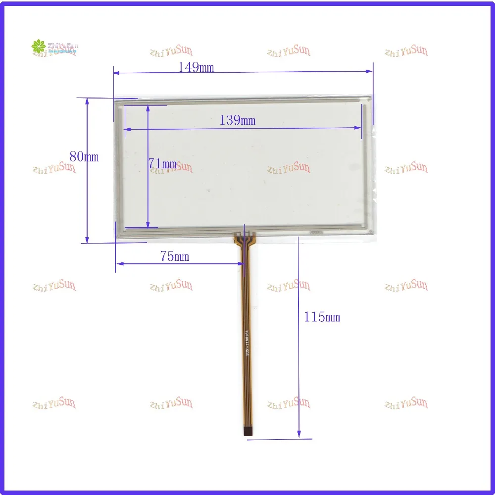 ZhiYuSun 149*80 149mm*80mm 6inch 4 line touch screen panel Sensor glass Compabible for GPS CAR M6203
ZhiYuSun 149*80 149mm*80mm 6inch 4 line touch screen panel Sensor glass Compabible for GPS CAR M6203