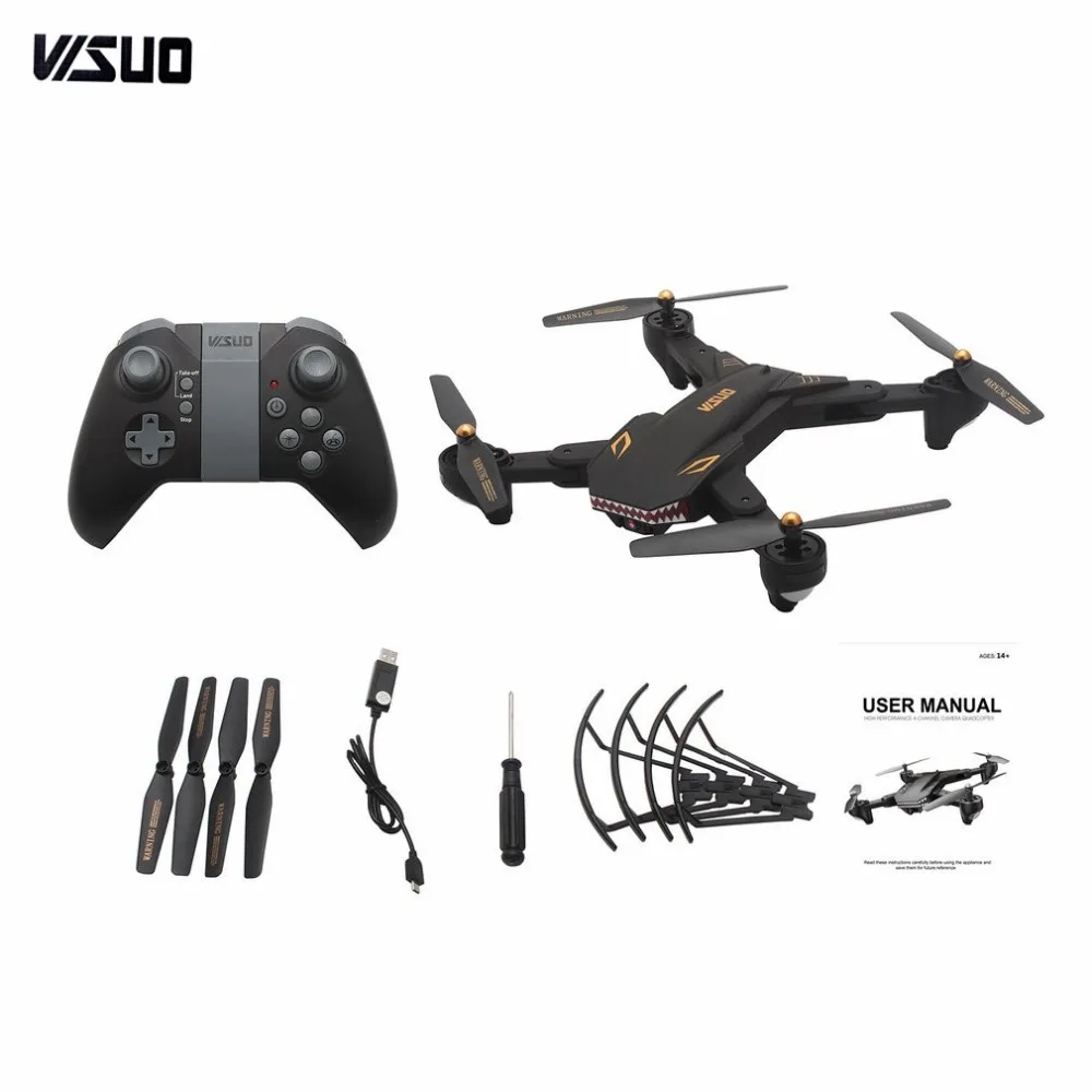 

VISUO XS809S BATTLES SHARKS RC drone with 720P WIFI FPV With Wide Angle HD Camera Foldable RC Quadcopter RTF RC Helicopter Toy z