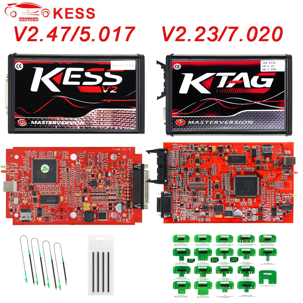 KESS V2 V2.47 V5.017 EU Red ECU OBD Car/Truck Programmer tool Ktag V2.23 V7.020 4 LED Online Version No Tokens Limitation
KESS V2 V2.47 V5.017 EU Red ECU OBD Car/Truck Programmer tool Ktag V2.23 V7.020 4 LED Online Version No Tokens Limitation