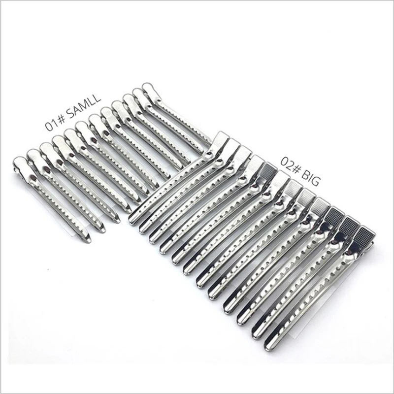 12pcs Pro Salon Hairdressing Tools Duck Mouth Hairdresser Hair Clip Stainless Steel Hairdressing Sectioning Clamp Kit Hair Clips
12pcs Pro Salon Hairdressing Tools Duck Mouth Hairdresser Hair Clip Stainless Steel Hairdressing Sectioning Clamp Kit Hair Clips