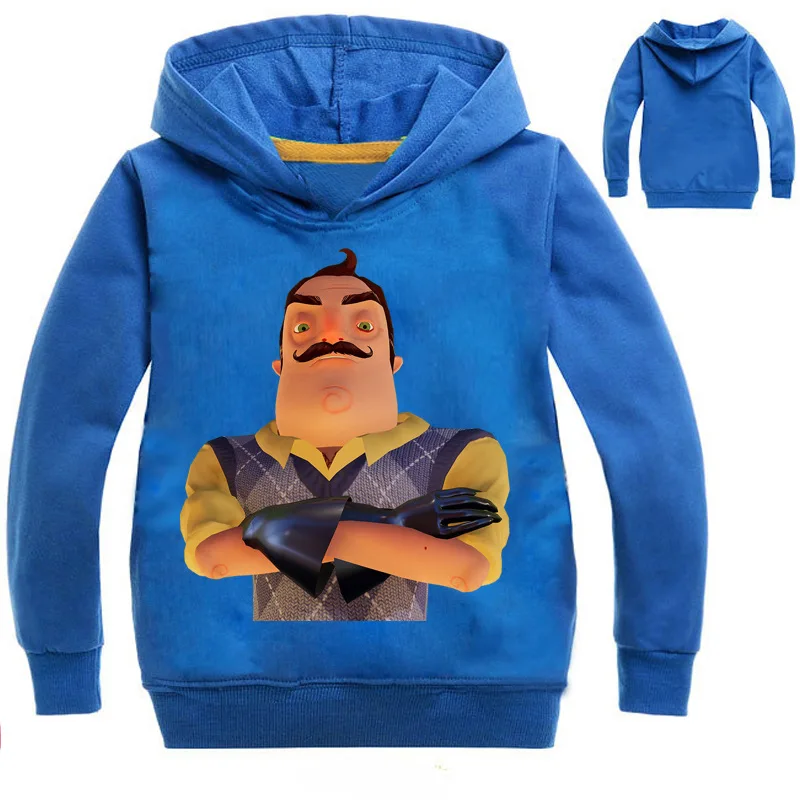 Толстовки с капюшоном Hello Neighbor детские толстовки для мальчиков и девочек пуловер