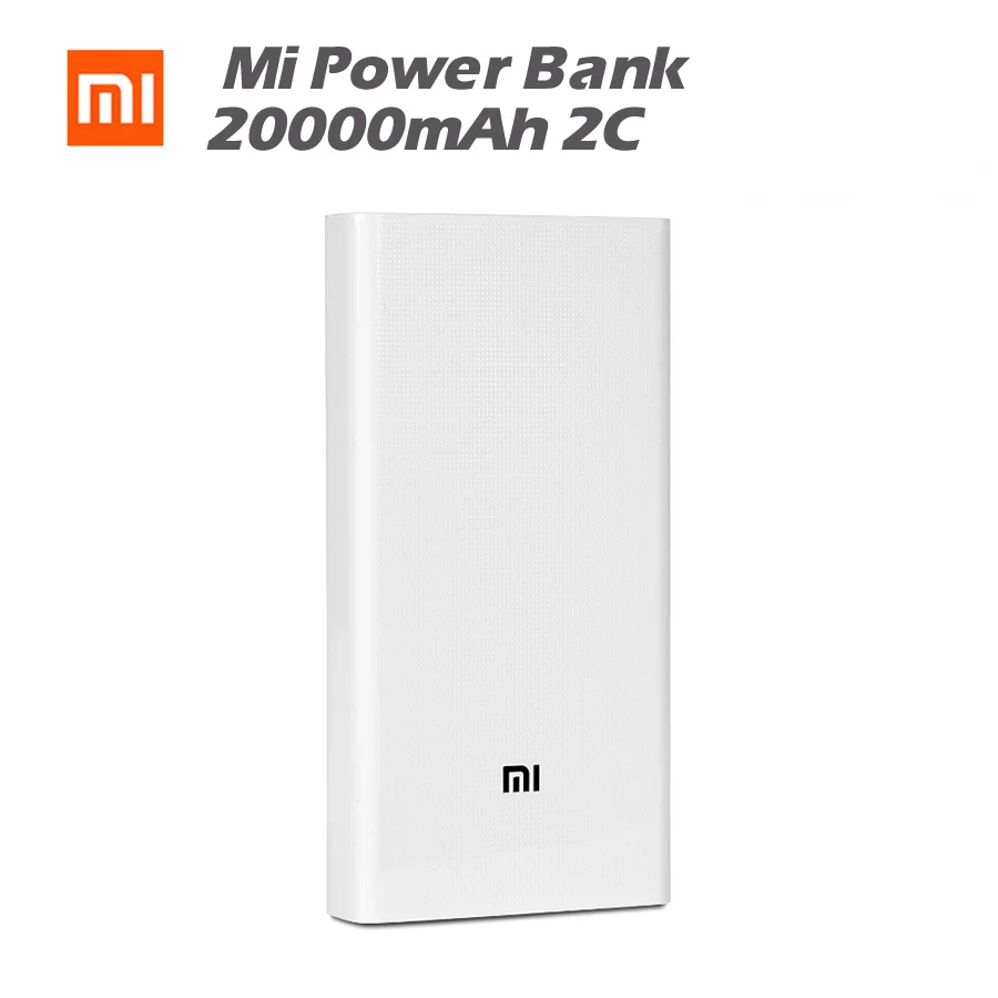 Original Xiaomi Mi Power Bank 20000mAh 2C Two-way Quick Charge External Battery USB Portable Bateria For Mobile phone | Электроника