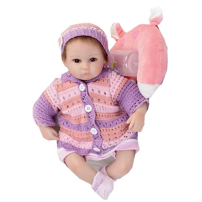 Realistic bebes Reborn baby Girl Dolls 18'' Lifelike Soft Silicone Babies Reborn Baby Doll Toys For Children Christmas Gift
Realistic bebes Reborn baby Girl Dolls 18'' Lifelike Soft Silicone Babies Reborn Baby Doll Toys For Children Christmas Gift