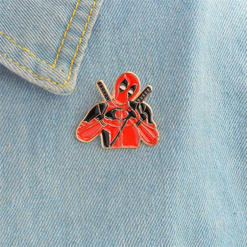 Marvel Movie Deadpool Brooch Wade Winston Wilson Cosplay Red New Mutants Personalized Fashion Accessories Funny Alloy Badge Gift
Marvel Movie Deadpool Brooch Wade Winston Wilson Cosplay Red New Mutants Personalized Fashion Accessories Funny Alloy Badge Gift