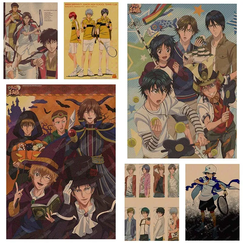 The Prince of Tennis Ryoma Echizen Tezuka Kunimitsu Fuji Syusuke kraft poster wall stickers Japanese Anime Poster Retro poster
The Prince of Tennis Ryoma Echizen Tezuka Kunimitsu Fuji Syusuke kraft poster wall stickers Japanese Anime Poster Retro poster
