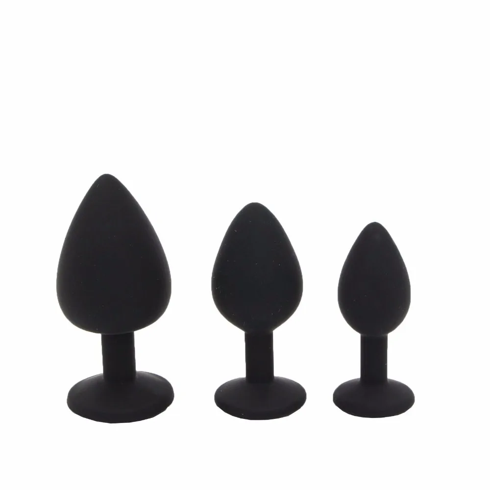 3PCS/SET Small Medium Large Silicone Butt Plug Anal Plug Prostate Massager Sex Toys For Men Gay Woman Erotic Toys For Adults