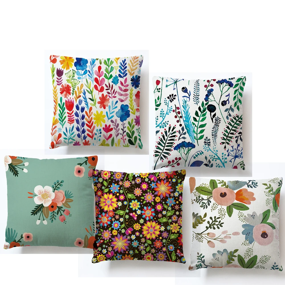 Decorative Throw Pillow Case Cover Plain Floral Plant Cushion Cover For Sofa Home Car Capa De Almofadas 45x45cm
Decorative Throw Pillow Case Cover Plain Floral Plant Cushion Cover For Sofa Home Car Capa De Almofadas 45x45cm