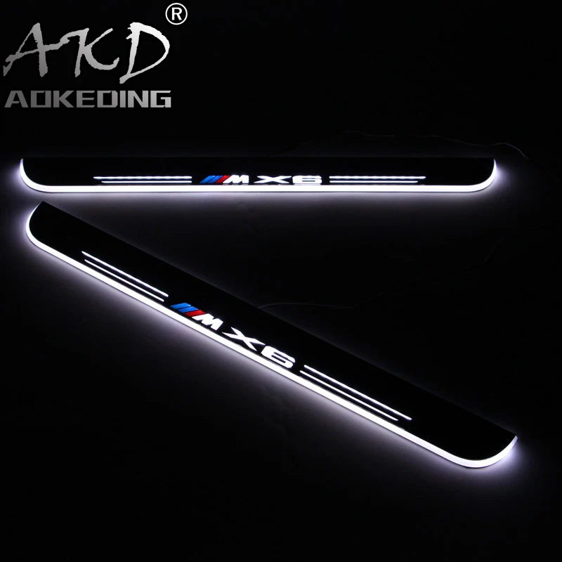 AKD 4PCS Acrylic Moving LED Welcome Pedal Car Scuff Plate Pedal Door Sill Pathway Light For BMW X6 E71 E72 F16 2008 - 2016 2017
AKD 4PCS Acrylic Moving LED Welcome Pedal Car Scuff Plate Pedal Door Sill Pathway Light For BMW X6 E71 E72 F16 2008 - 2016 2017