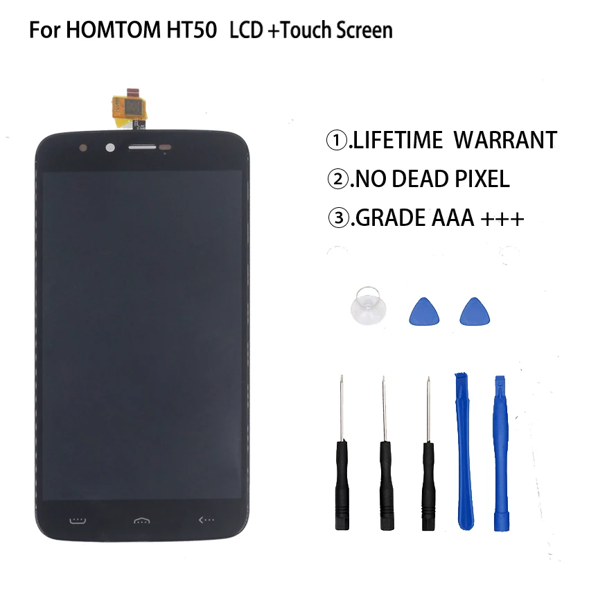 For HOMTOM HT50 LCD Display Touch Screen Digitizer Original Quality Phone Parts For HOMTOM HT50 Display Screen LCD 
For HOMTOM HT50 LCD Display Touch Screen Digitizer Original Quality Phone Parts For HOMTOM HT50 Display Screen LCD