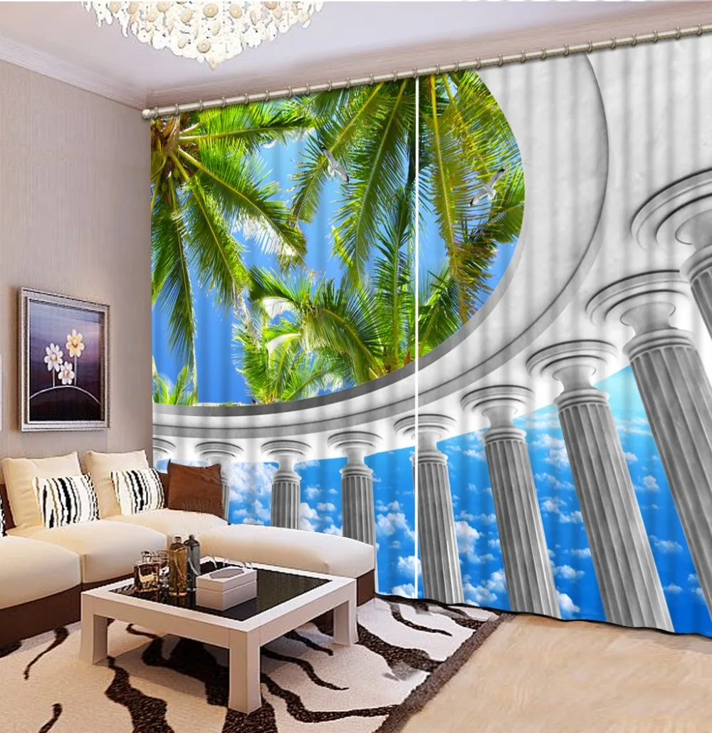 High Quality Customize size Modern roman beach tree Curtains for living room Home Decoration
High Quality Customize size Modern roman beach tree Curtains for living room Home Decoration