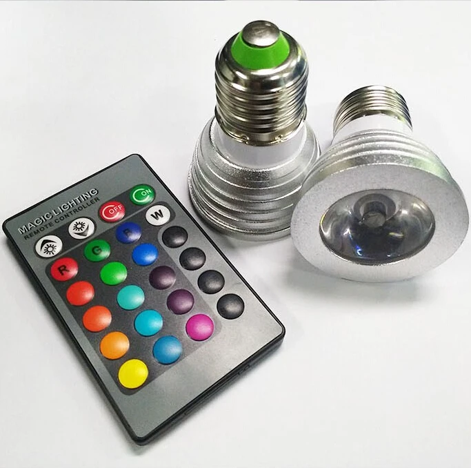 E27 B22 E14 MR16 GU10 Remote Control 5W RGB Dimmable LED Lamp Spot Light Bulb Flas
E27 B22 E14 MR16 GU10 Remote Control 5W RGB Dimmable LED Lamp Spot Light Bulb Flas