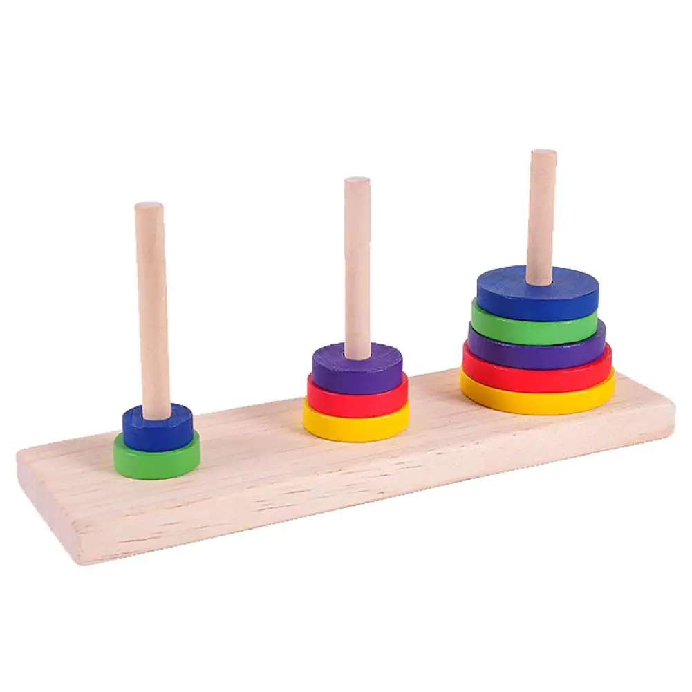 kids toys Wooden Puzzle Stacking Tower of Hanoi Ten Layers Developmental Puzzle Game math early educational Toys for Children
kids toys Wooden Puzzle Stacking Tower of Hanoi Ten Layers Developmental Puzzle Game math early educational Toys for Children