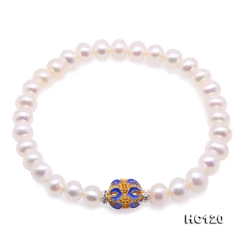 New Arriver Natural Pearl Bracelet 7mm White Color Freshwater Pearl Rhinestone cloisonne Beads Elastic Bracelet 19cm
New Arriver Natural Pearl Bracelet 7mm White Color Freshwater Pearl Rhinestone cloisonne Beads Elastic Bracelet 19cm