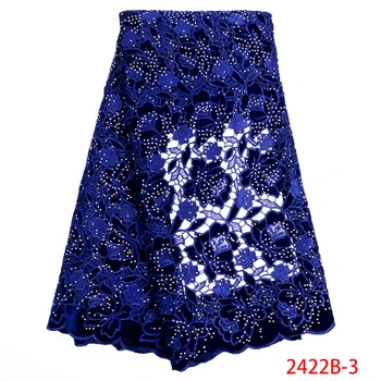 Royal Blue Velvet Guipure Lace Fabric With Stone Beautiful High Quality African Cord Lace Fabric Party Dress For Woman GD2427B-2
Royal Blue Velvet Guipure Lace Fabric With Stone Beautiful High Quality African Cord Lace Fabric Party Dress For Woman GD2427B-2